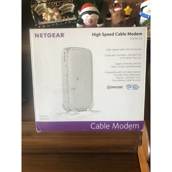 New NETGEAR CMD31T-100NAS High Speed Cable Modem DOCSIS 3.0 External Port IPv6 - Picture 12 of 12